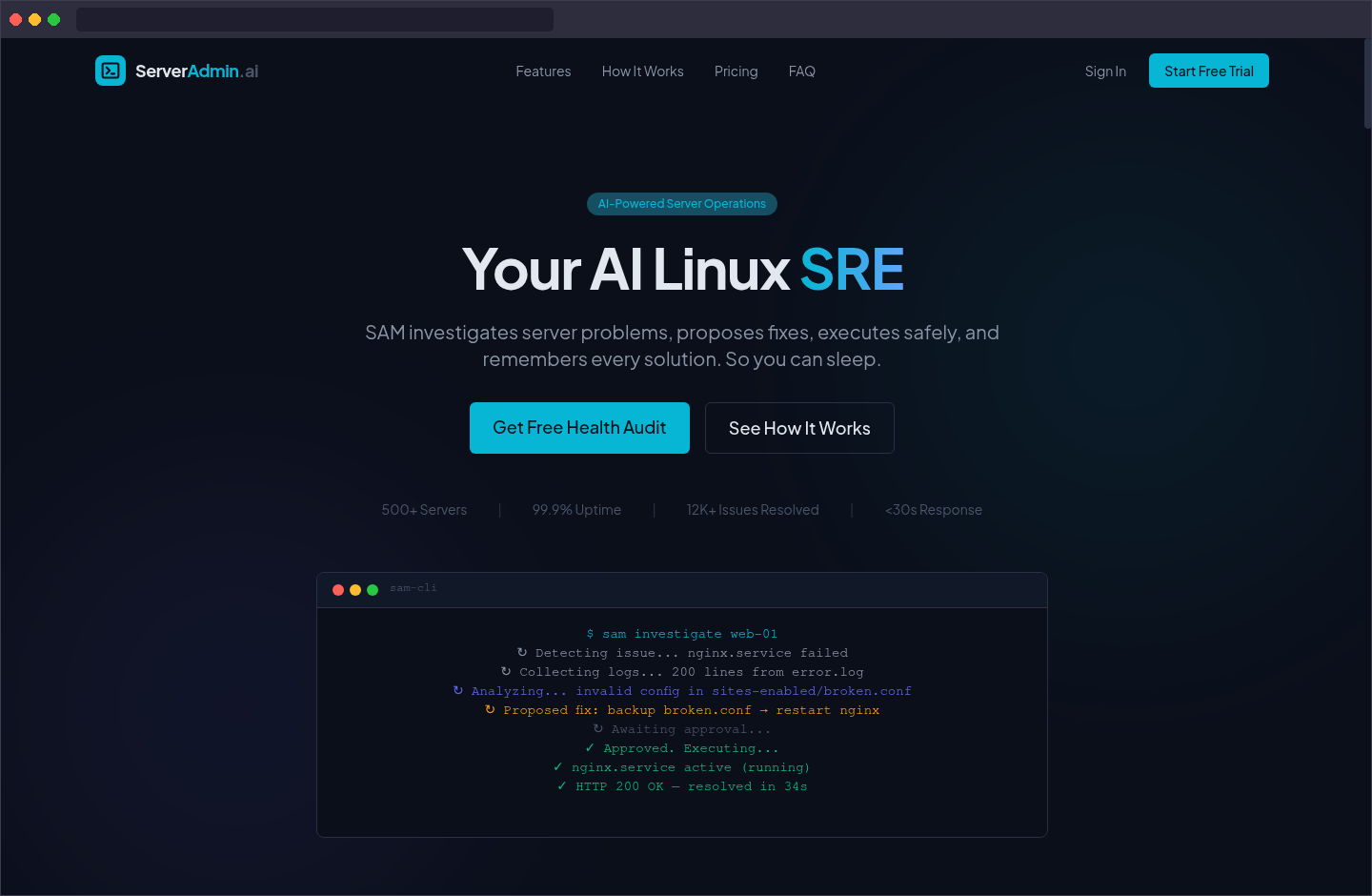 ServerAdmin.ai screenshot
