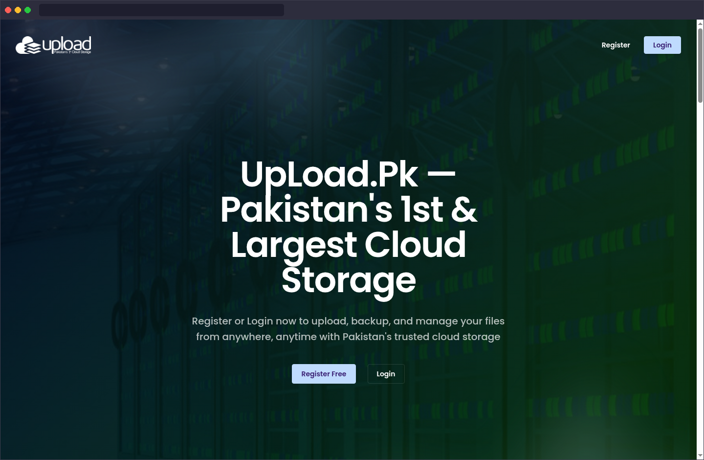 Upload.pk screenshot