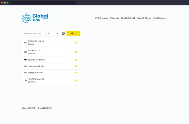 myDNS.pk — DNS Lookup & Network Tools screenshot